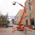 high strength steel AC/DC/Diesel/Petrol/Double tow behind cherry picker mounted towable trailer boom lift for sale